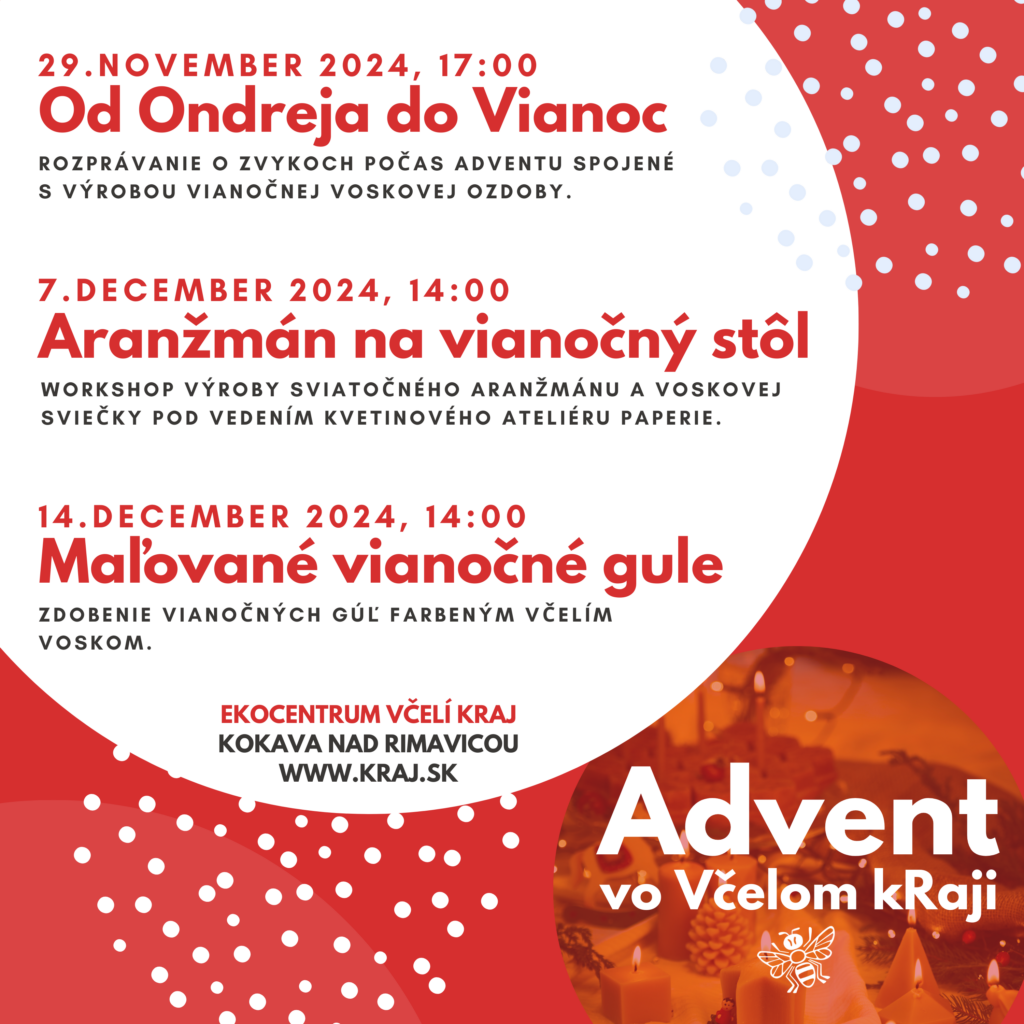 Pripravujeme: Advent vo Včelom kRaji